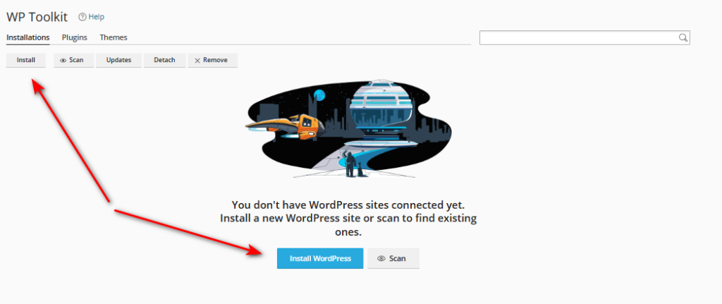 Bắt đầu cài đặt WordPress thông qua WordPress Toolkit