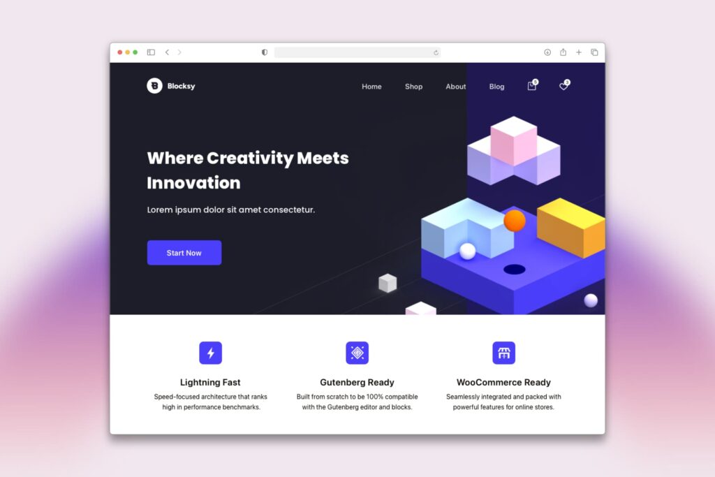Giao diện WordPress tốt -  Blocksy