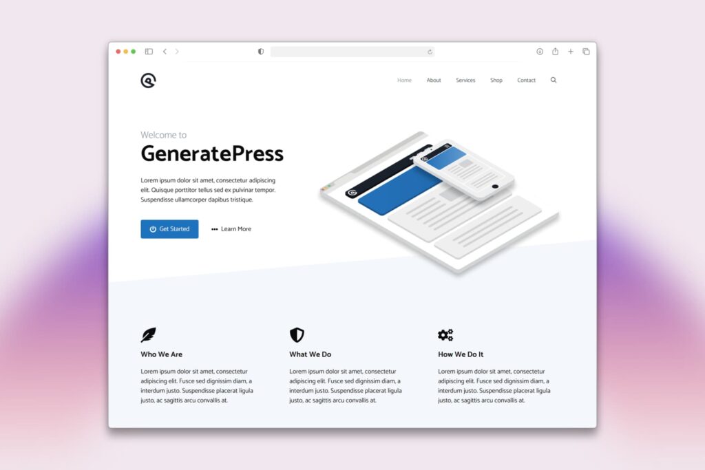 Giao diện WordPress tốt -  GeneratePress