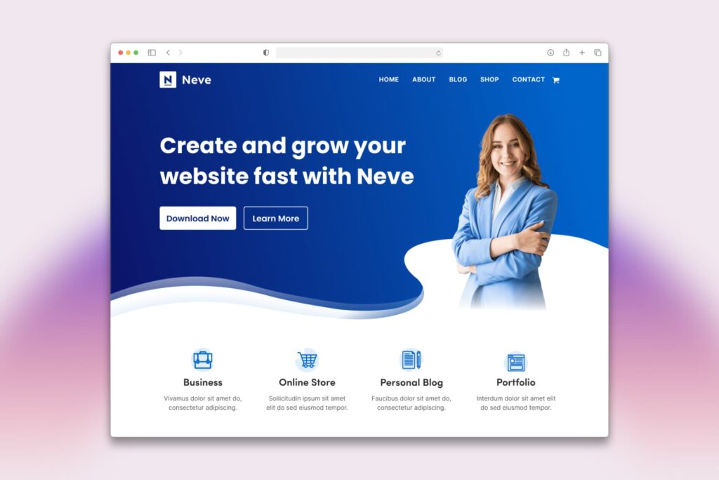 Giao diện WordPress tốt -  Neve