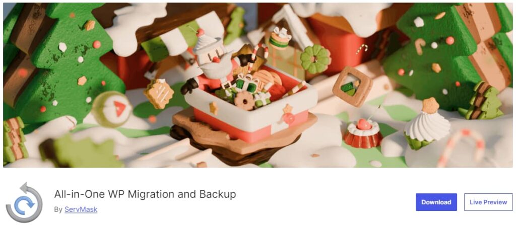 backup va restore wordpress bang plugin all in one wp migration 1