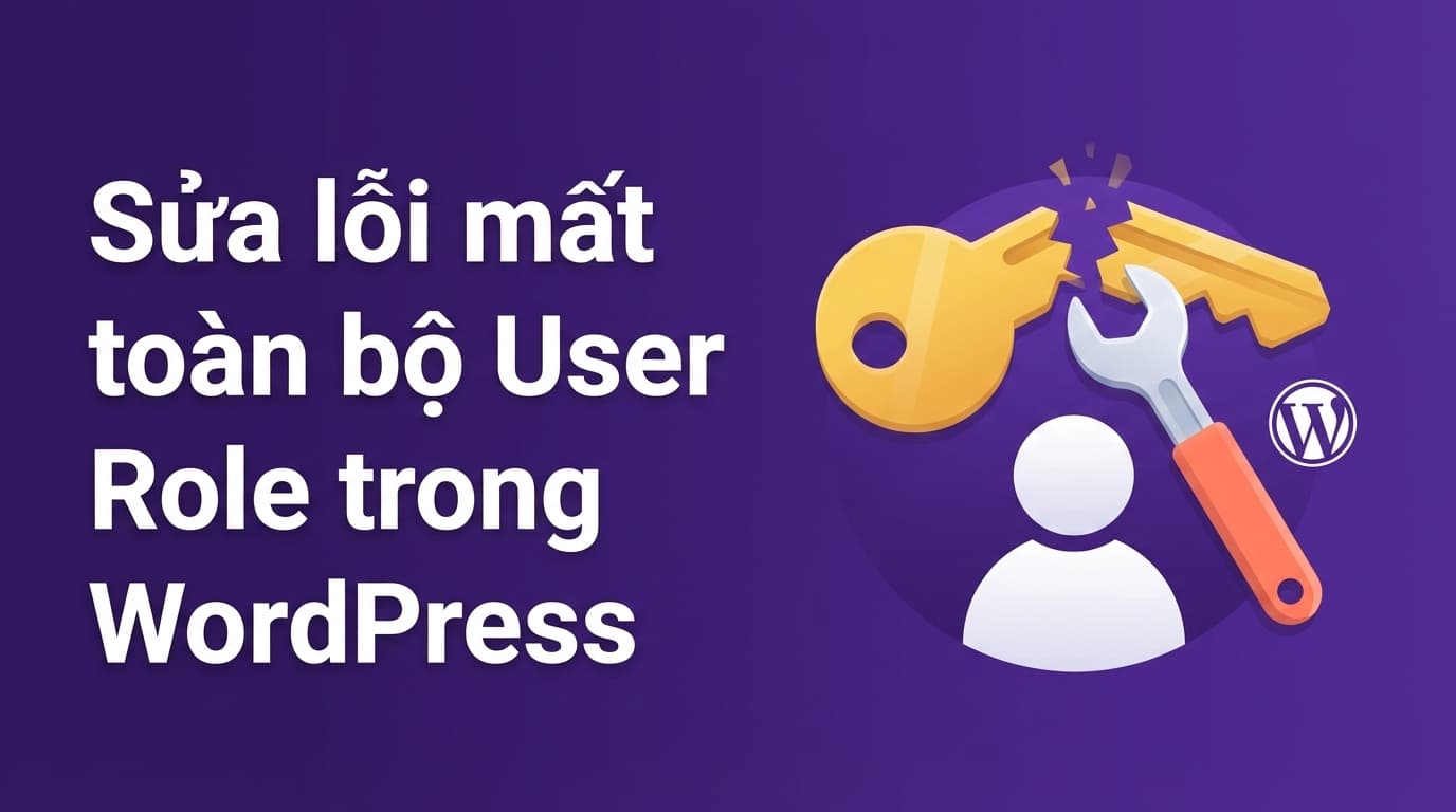 Hướng dẫn sửa lỗi mất User Role trong WordPress